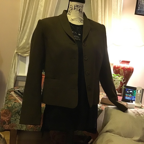 Blacker by Stanley Blacker Women’s Silk Wool Blazer / Jacket Size 10P - Picture 7 of 10